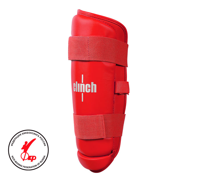 Защита голени Clinch Shin Guard kick красный