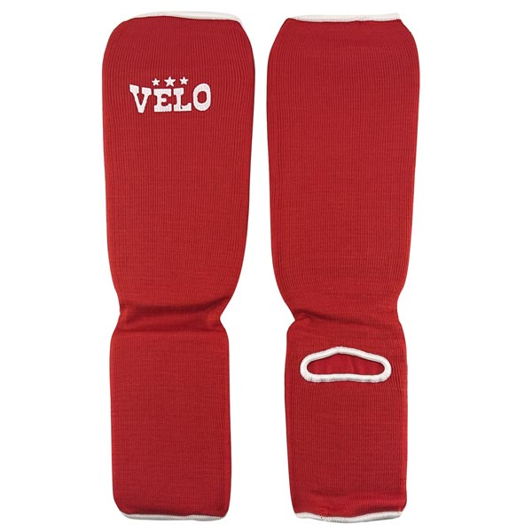 Защита голень-стопа Velo Label красный