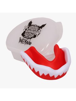 Капа Flamma Inferno MGF-015rw взрослая 11+ красный/белый