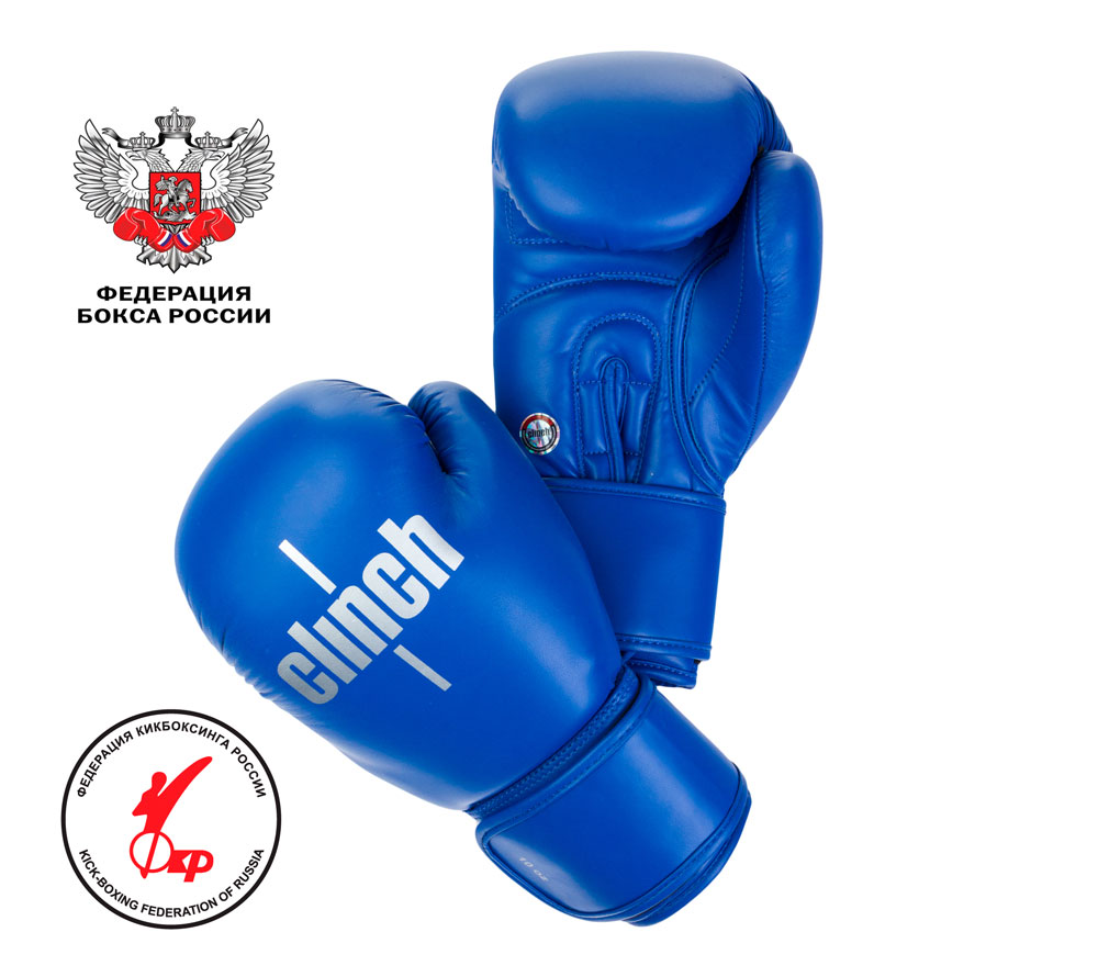 Перчатки бокс Clinch Olimp синий