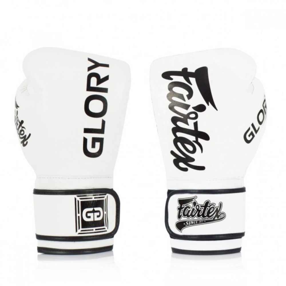 Перчатки бокс Fairtex BGVG1 Glory кожа белый