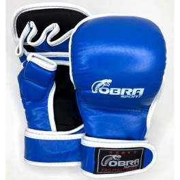 Перчатки MMA Cobra кожа синий