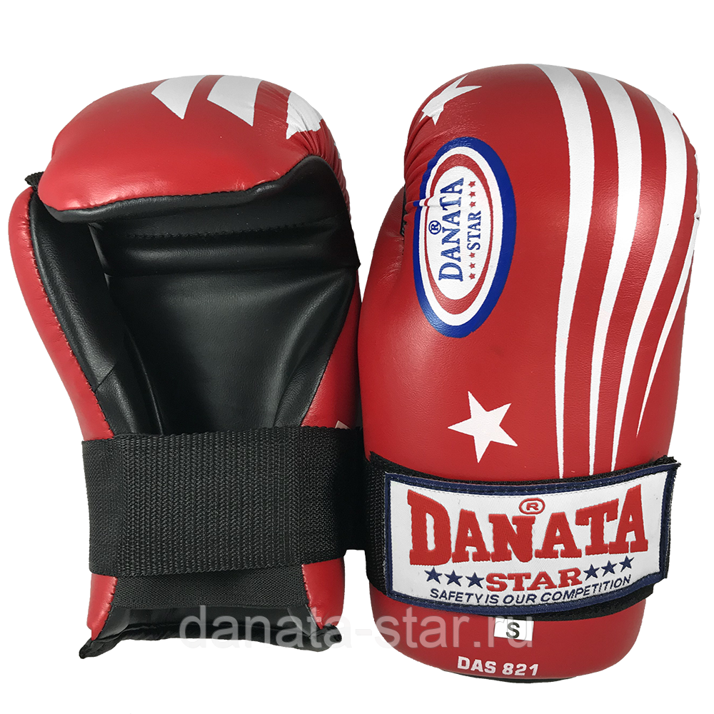 Перчатки семи-контакт Danata Star DAS-821 красный