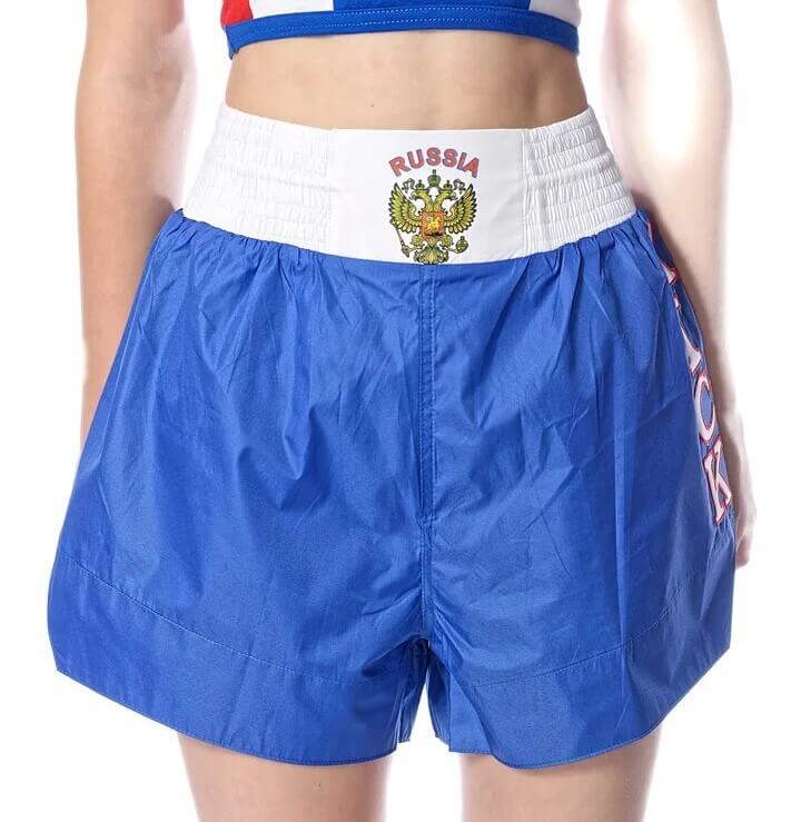 Шорты для кикбоксинга Russia Kik Boxing, синий