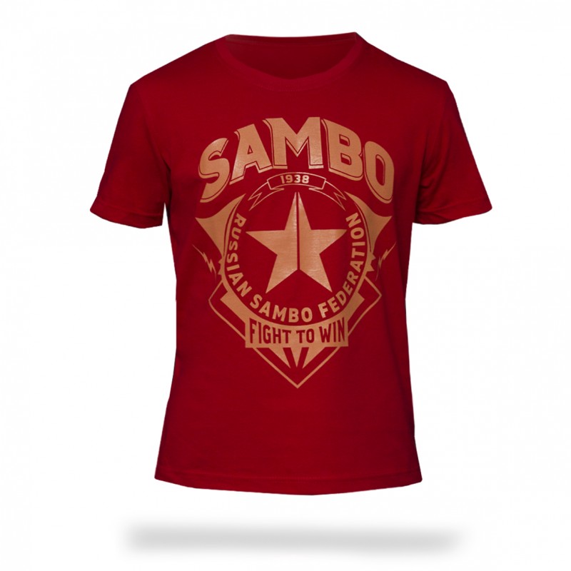 Футболка Самбо S3 Fight to Win красный