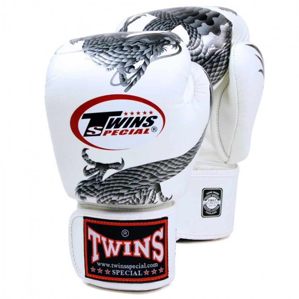 Перчатки бокс TWINS Dragons FBGVL3-23 wh/sv