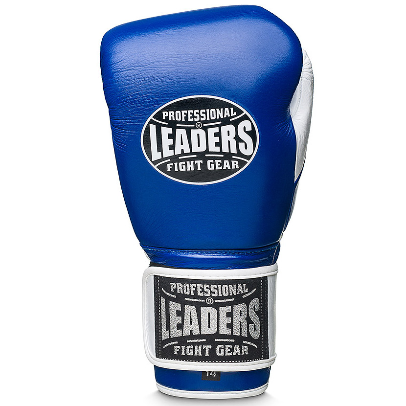 Перчатки бокс Leaders LS2 BLWH кожа синий/белый