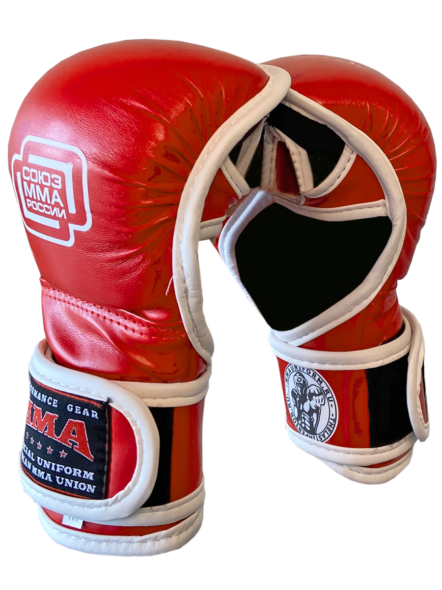 Перчатки MMA Rage Союз MMA России красный